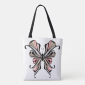 Open vlinder tote bag (Achterkant)