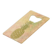 Open voor ananas creditkaart flessenopener (Achterkant Gekanteld)