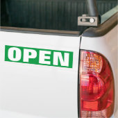Open voor bedrijfsdeurbordjes op vinylsticker bumpersticker (Op Truck)