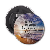 Open voor bijbelfles button flesopener (Voorkant)