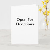 Open voor donaties Kaart (Gele Bloem)