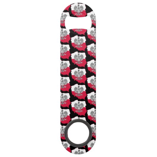 Open voor flesfles met Poolse plattegrond Speed Flessenopener (Voorkant)