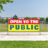 Open voor het publiek evenement  spandoek (Insitu)