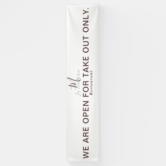 OPEN VOOR HET UITNEMEN VAN MONOGRAM RESTAURANT BIN SPANDOEK (Verticaal)