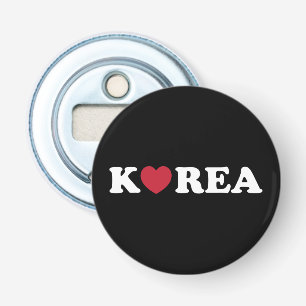 Open voor Korea Love Heart Bottle Button Flesopener