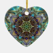 Open voor Love Heart Keramisch Ornament (Voorkant)