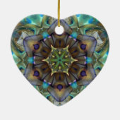 Open voor Love Heart Keramisch Ornament (Achterkant)