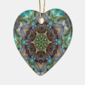 Open voor Love Heart Keramisch Ornament (Links)