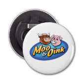 Open voor Moo- en Oink-flesje Button Flesopener (Voorkant)