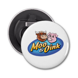 Open voor Moo- en Oink-flesje Button Flesopener