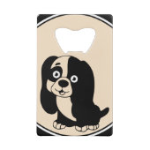Open voor puppy flesje creditkaart flessenopener (Voorkant)
