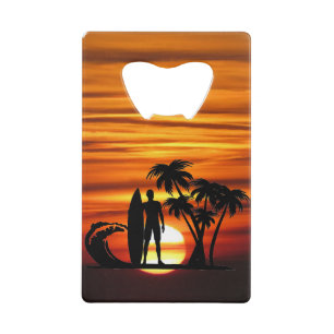 Open voor surfer-creditcard creditkaart flessenopener