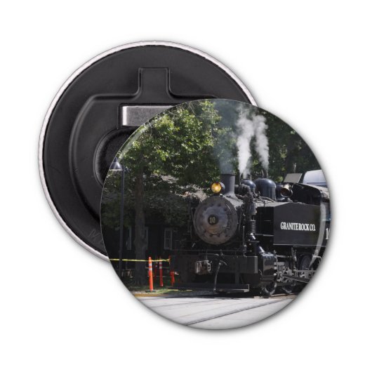 Open voor treinflesje button flesopener (Voorkant)