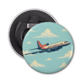 Open voor vliegtuigflessen button flesopener (Voorkant)