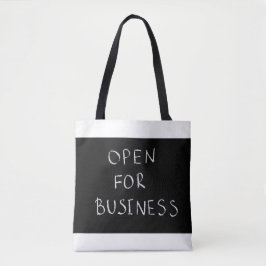Open voor zakelijke Canvas tas