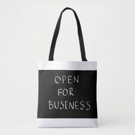 Open voor zakelijke Canvas tas (Voorkant)