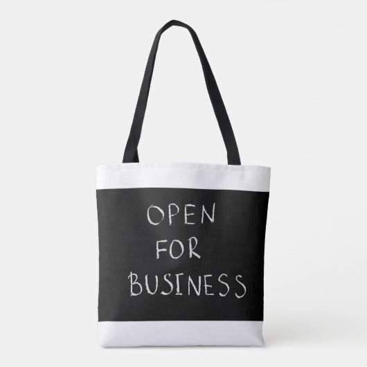 Open voor zakelijke Canvas tas (Achterkant)