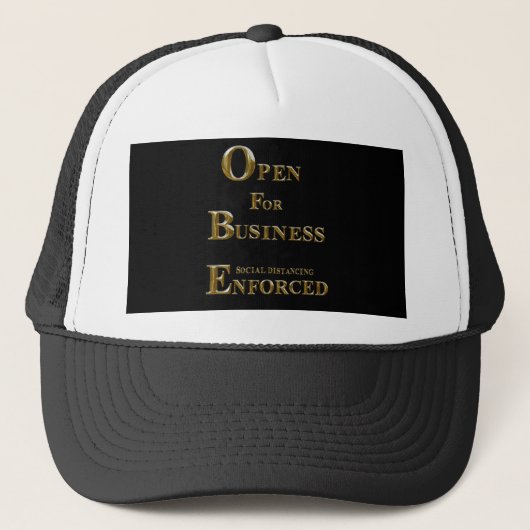 OPEN VOOR ZAKEN TRUCKER PET (Voorkant)