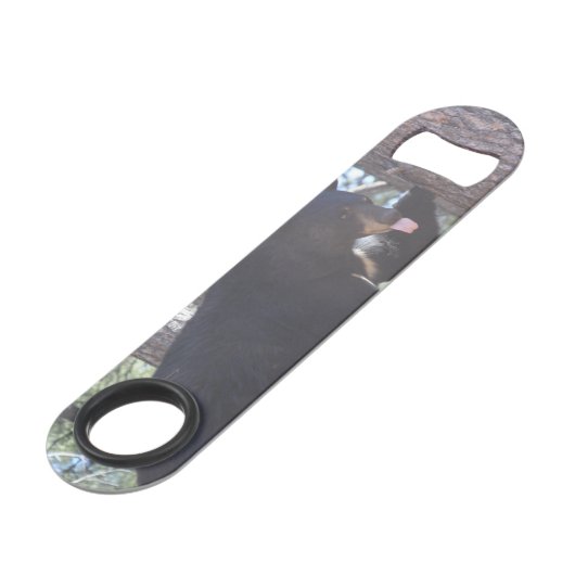 Open voor zwarte Beer Speed Flessenopener (Achterkant Gekanteld)