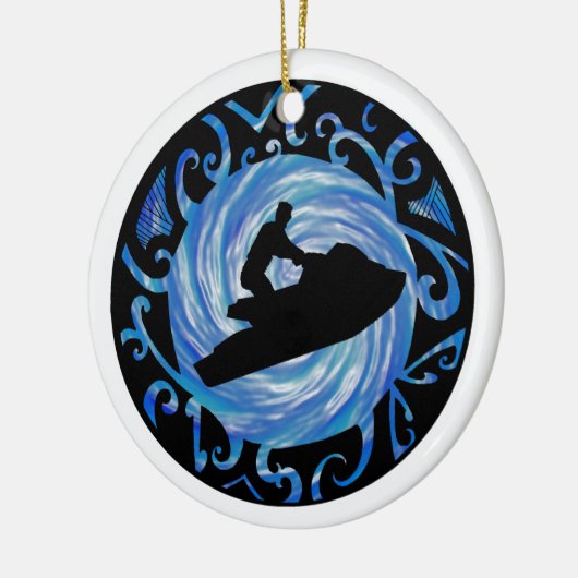 OPEN WATER JETSKIËN KERAMISCH ORNAMENT (Links)