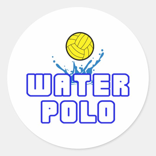 OPEN WATER POLO BALL RONDE STICKER (Voorkant)
