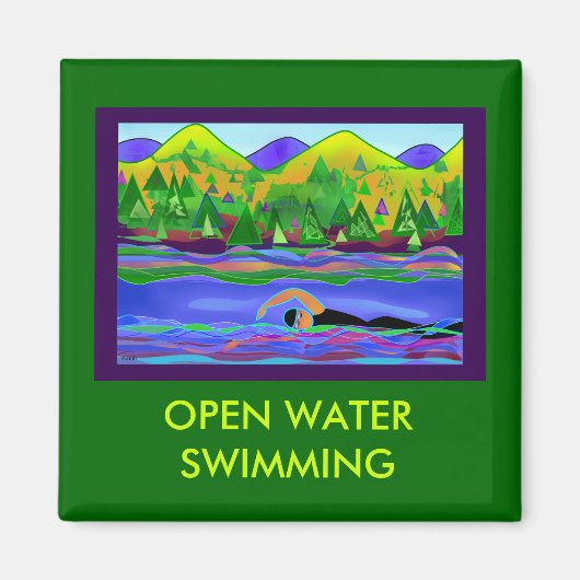 Open Water Solo Magneet (Voorkant)