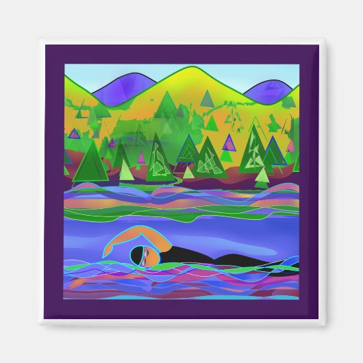 Open Water Solo Magneet (Voorkant)