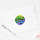 Open Water Solo Ronde Sticker (Envelop)
