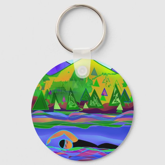 Open Water Solo Sleutelhanger (Voorkant)