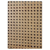Open Weave Rattan Cane Clipboard Klembord (Achterkant)