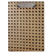 Open Weave Rattan Cane Clipboard Klembord (Voorkant)