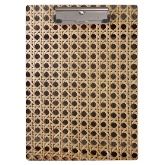Open Weave Rattan Cane Clipboard Klembord (Voorkant)