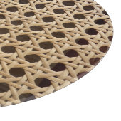 Open Weave Rattan Cane Glass Choping Board Snijplank (Hoek)