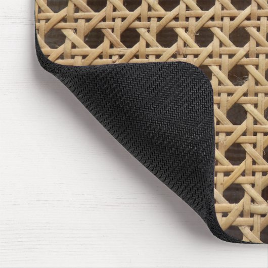 Open Weave Rattan Cane Mouse Mat Muismat (Hoek)