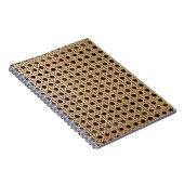 Open Weave Rattan Cane Photo-laptop Notitieboek (Rechterzijde)