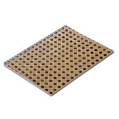 Open Weave Rattan Cane Photo-laptop Notitieboek (Linkerzijde)