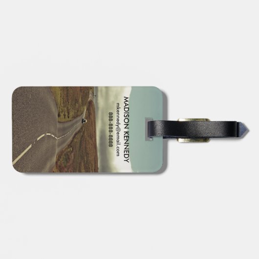 Open weg bagagelabel (Achterkant horizontaal)