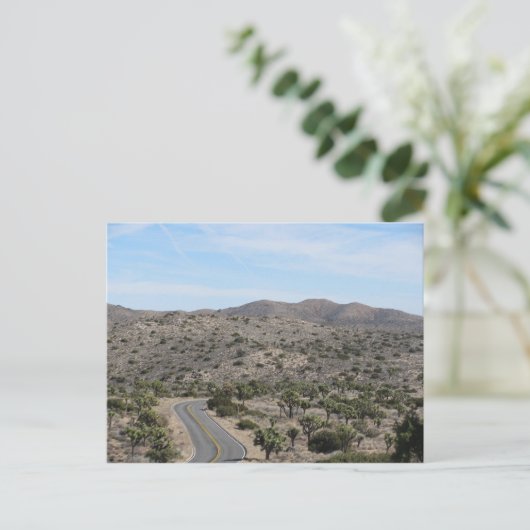 Open weg - Joshua Tree Briefkaart (Staand voorkant)