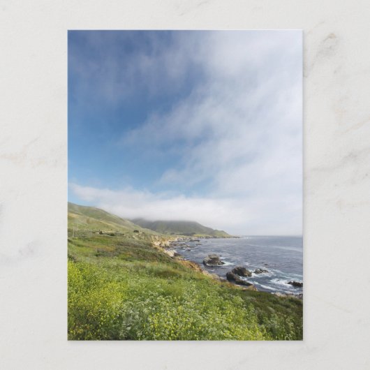 Open weg op een zomer california road trip op briefkaart (Voorkant)