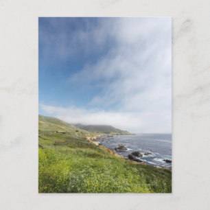 Open weg op een zomer california road trip op briefkaart