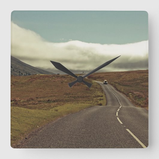 Open weg vierkante klok (Voorkant)