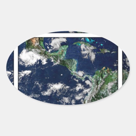 Open wereld ovale sticker (Voorkant)