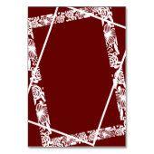 Open-werk Elegant Maroon Burgandy Kaart (Achterkant)