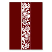 Open-werk Elegant Maroon Burgandy Kaart (Achterkant)