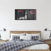 Open Werk met Open Red 1 Photomontage Canvas (Insitu (Slaapkamer))