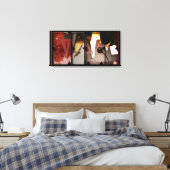 Open Werk met Open Red 6 Photomontage Canvas (Insitu (Slaapkamer))