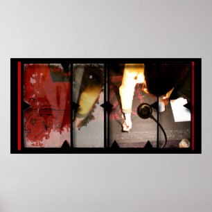 Open Werk met Open Red 6 Photomontage Poster