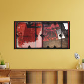 Open Werk met Open Red 7 Photomontage Canvas (Insitu (Woonkamer))