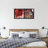 Open Werk met Open Red 7 Photomontage Canvas (Insitu (Slaapkamer))