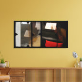 Open Werk met Open Red 8 Photomontage Canvas (Insitu (Woonkamer))